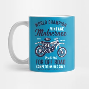 World Champion Vintage Motocross Mug